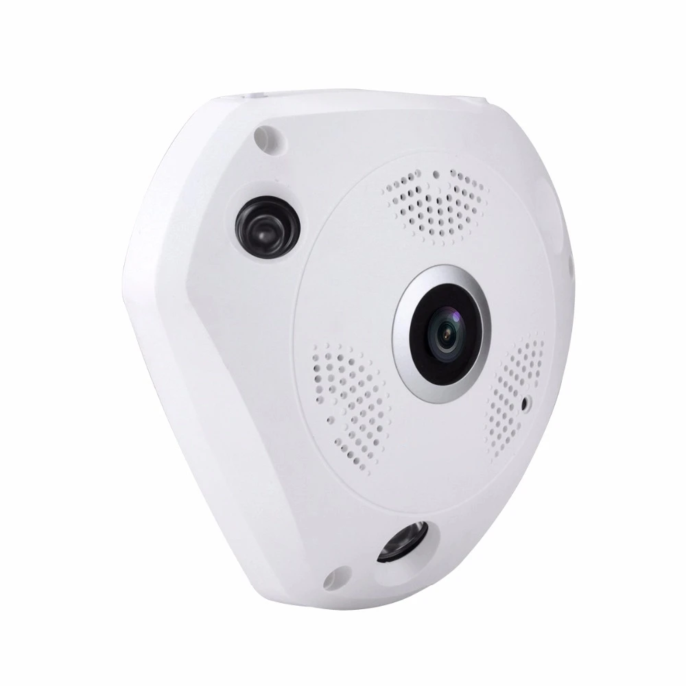 H.265 180 градусов 360 градусов рыбий глаз IP камера ИК ночного видения 2MP наблюдения безопасности POE внутри помещений панорамный фотоаппарат