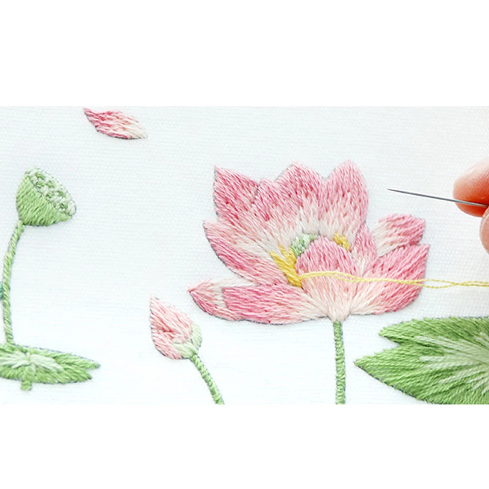 

DIY Embroidery Flower Painting Interesting Handicrafts DIY Material Kits Beginner Embroidery Embroidery Kit Stitch Kit