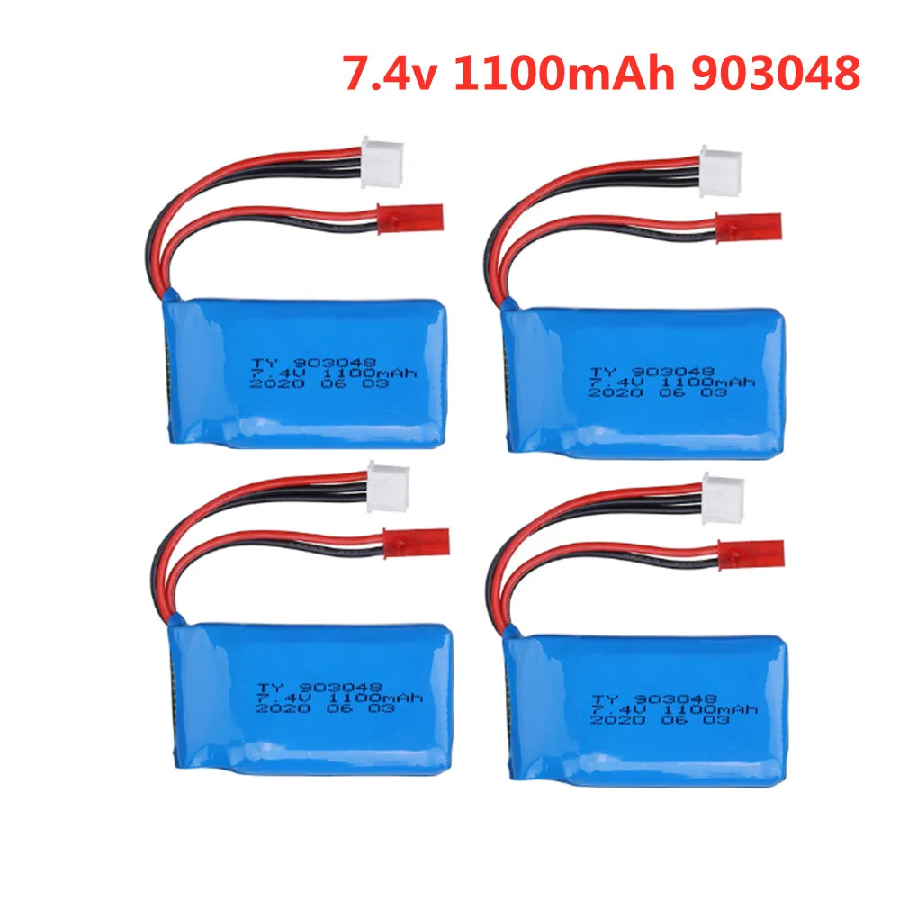 

Аккумулятор 7,4 В, 1100 мА · ч, 903048 lipo для Wltoys V353, A949, A959, A969, A979, K929, 1/18, радиоуправляемые автомобили, вертолеты, лодки, запасные части