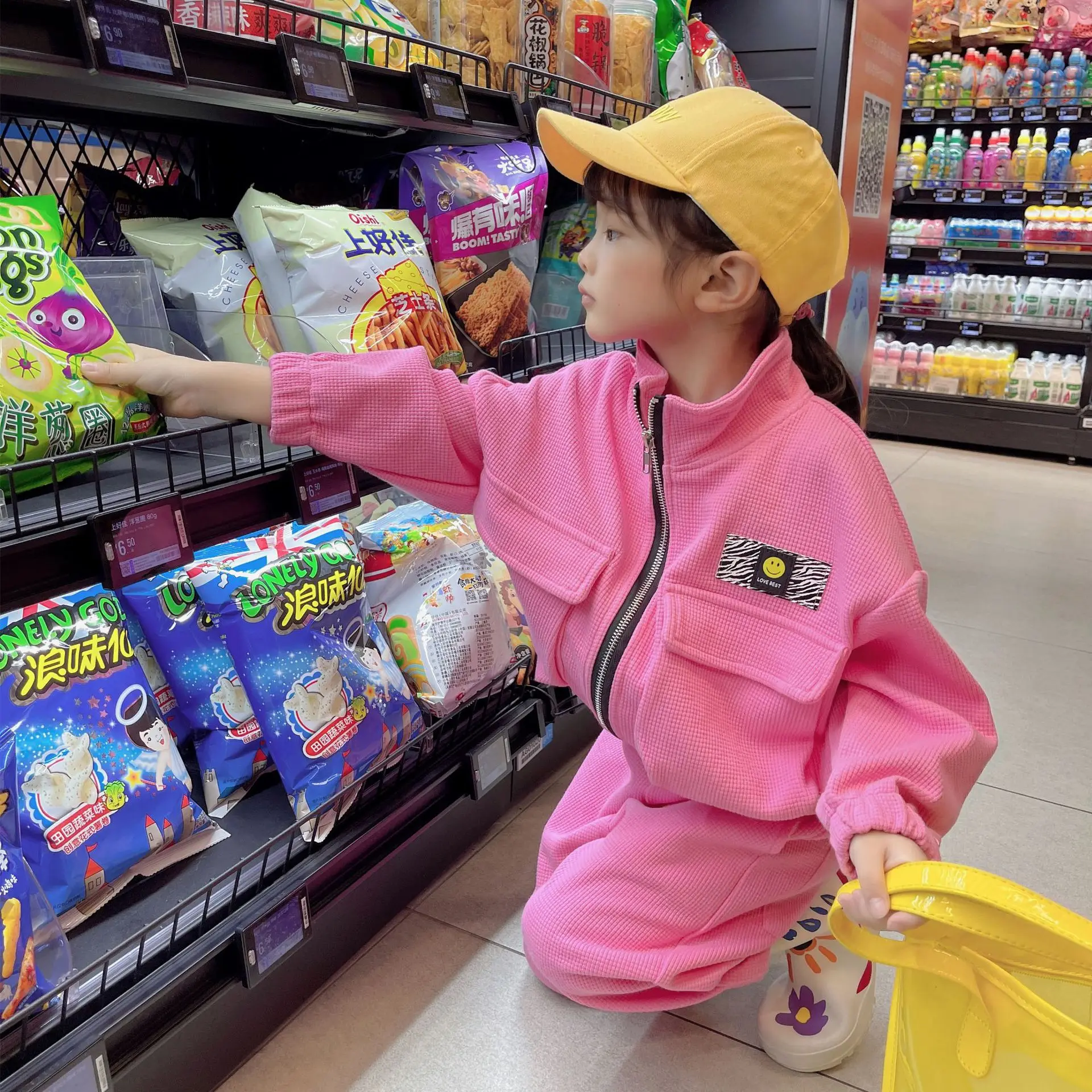 

Sports and Leisure Suit 2021 New Autumn Children's Coat Baby Sweet Cool Korean Children's Wear