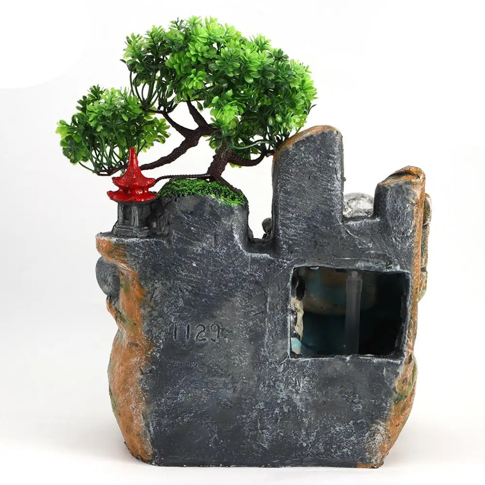 Инновационная Смола Rockery настольный фонтан аквариум домашний стол украшение