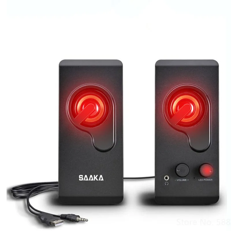 

Компьютерные колонки для портативных ПК аудио стерео панель объемного звука сабвуфер с функцией подачи Хай-Фай музыки и Системы Колонка не ...