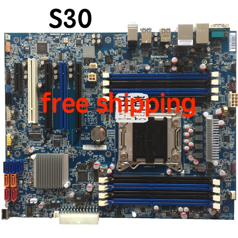 Материнская плата 03T8420 для Lenovo S30 Настольная материнская C602 X79 100% тестирование