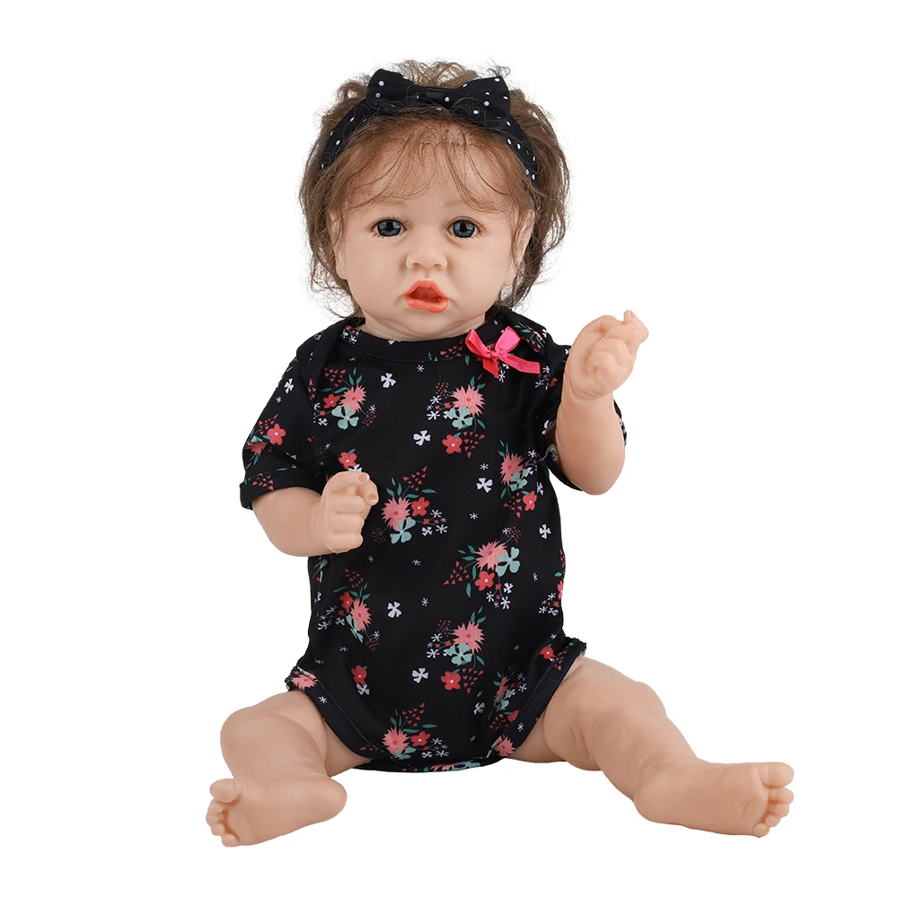 

RDD Bebe Christmas Gift Doll Realistic Toy Alive Vinyl Reborn Baby "Saskia" Cute for Children 12 Inches