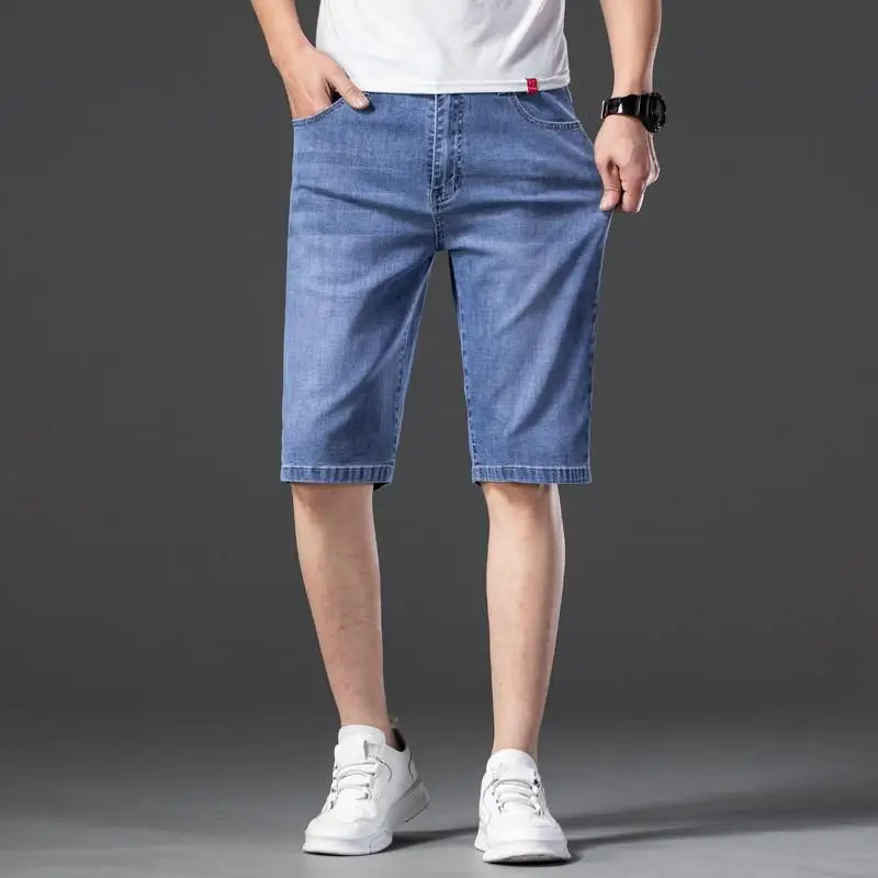

2021 New Fashion Mens Ripped Short Jeans Brand Clothing Bermuda Summer Cotton Shorts Breathable Denim Shorts Male