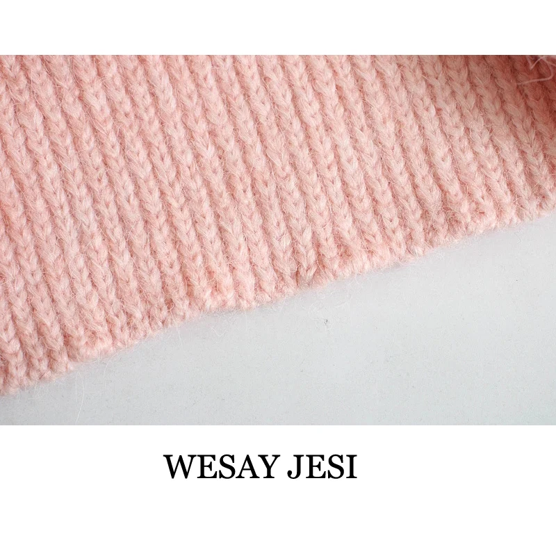 

WESAY JESI Women 2020 Fashion Skinny Mujer Floral Embroidery Cropped Tube Tops Knitted Sweaters Vintage Female Retro Chic Top