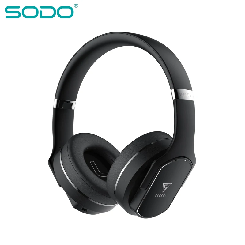 Оригинальные удобные беспроводные наушники SODO V2 NFC 2 в 1 поворотные Bluetooth с