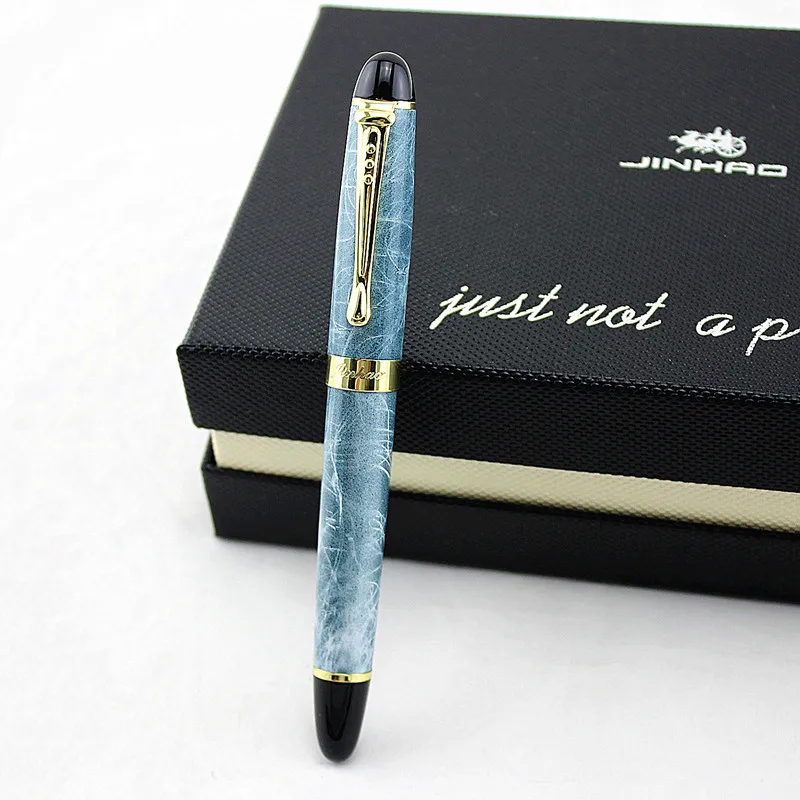 JINHAO X450 роликовые шариковые ручки мраморного цвета металлические золотые с