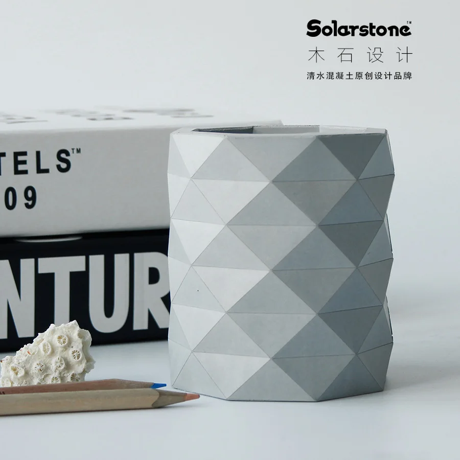 Простой цементный Канцтовары для бетона домашняя каллиграфия ручка контейнер