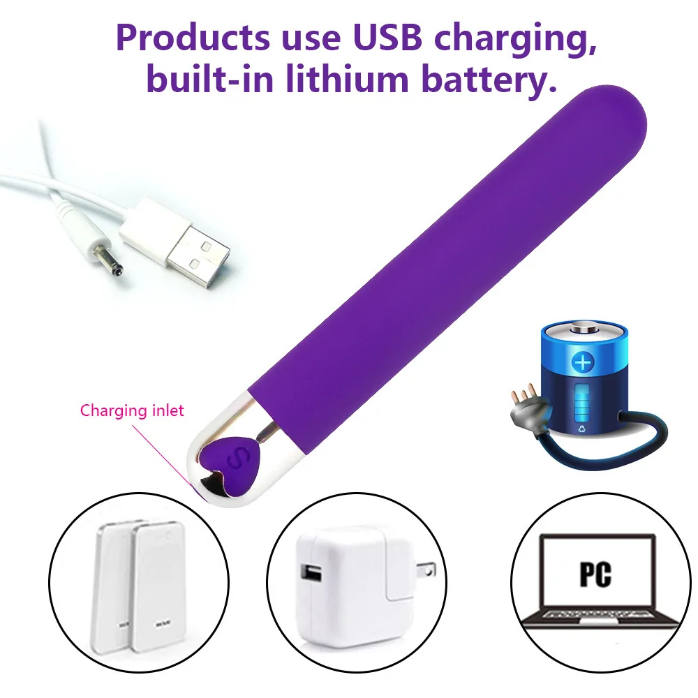 Длинный фаллоимитатор VETIRY вибратор AV Stick волшебная палочка 10 скоростей