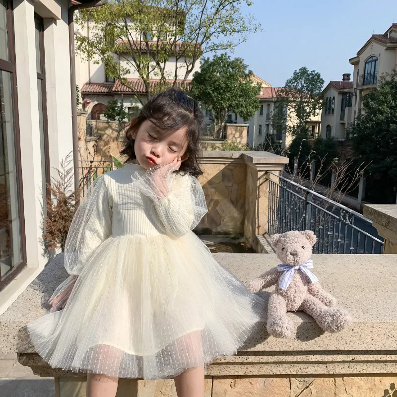 Платье для девочек весна 2020 новое черное детское трикотажное платье принцессы с