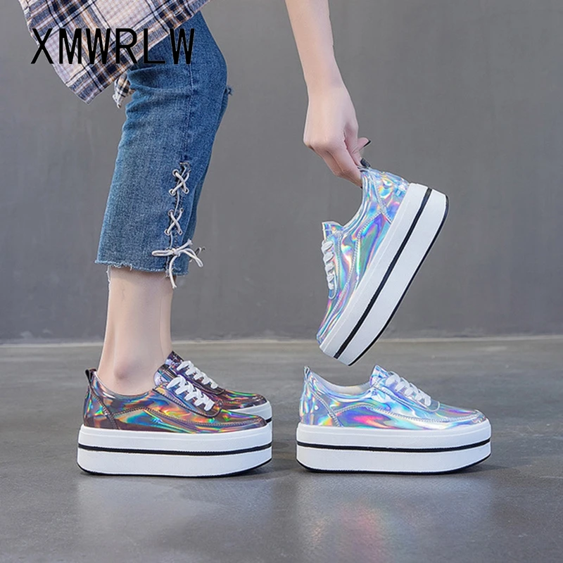 Женские кроссовки на плоской платформе XMWRLW сезон весна осень 2020 женские модные