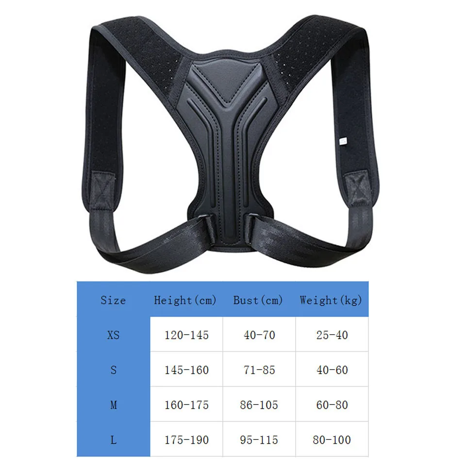 

Posture Corrector Back Brace Adjustable Posture Brace for Upper Back Shoulder Pain Relief Posture Trainer Spine Posture Support