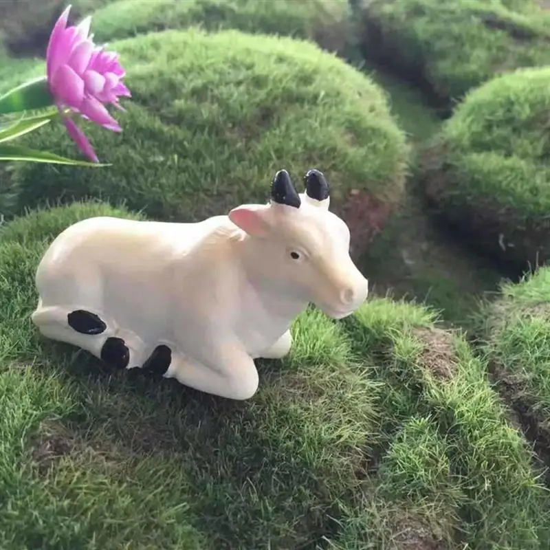 2 шт. корова Животные статуэтки микро пейзаж DIY Фея садовые миниатюры мини коровы