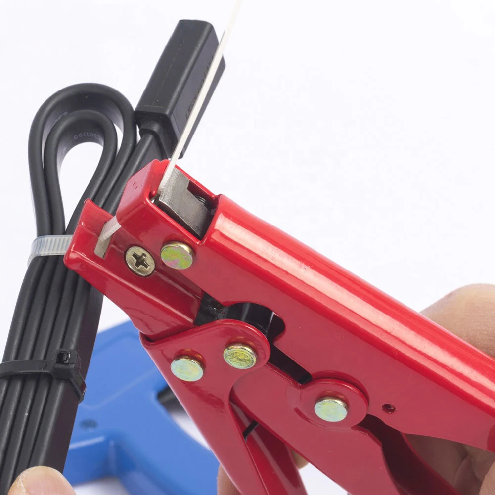 Manual High Carbon Steel Nylon Tie Wrap Tool Cable Gun Strap Tightener Crimper Cut Tightening Machine Baler Tension | Дом и сад