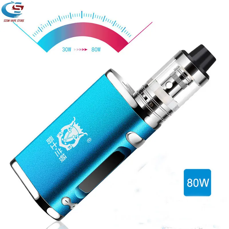 Электронная сигарета 80 Вт мод бокс набор встроенный аккумулятор 2000 мАч 3 мл Бак