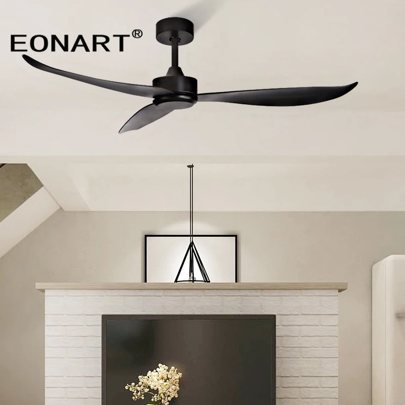 Модные потолочные вентиляторы с пластиковым лезвием 52 дюйма без ламп украшение