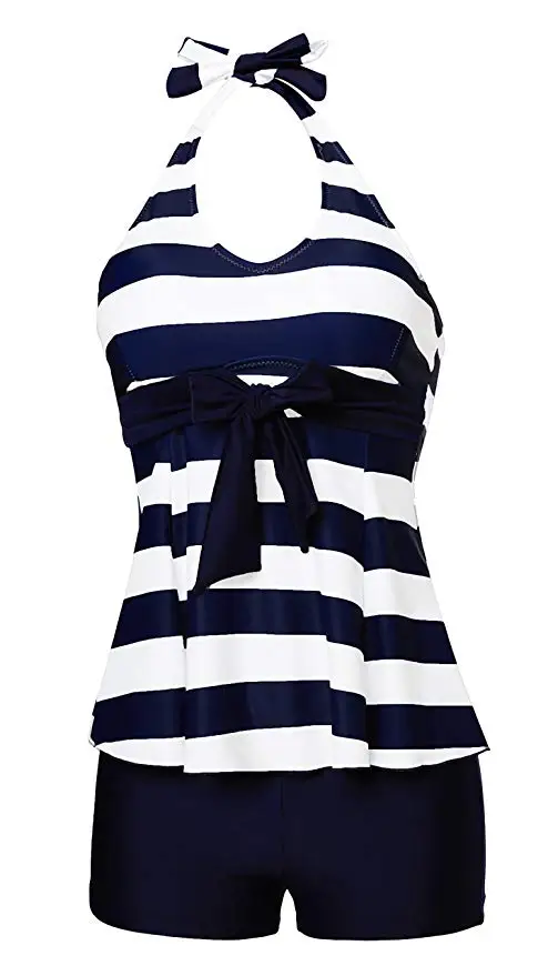 Женский мягкий с высокой талией Тонкий танкини набор купальный