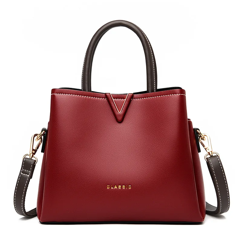 

New portable color hardware decoration single shoulder cross-slung three layers of women's bags fashion temperament purses