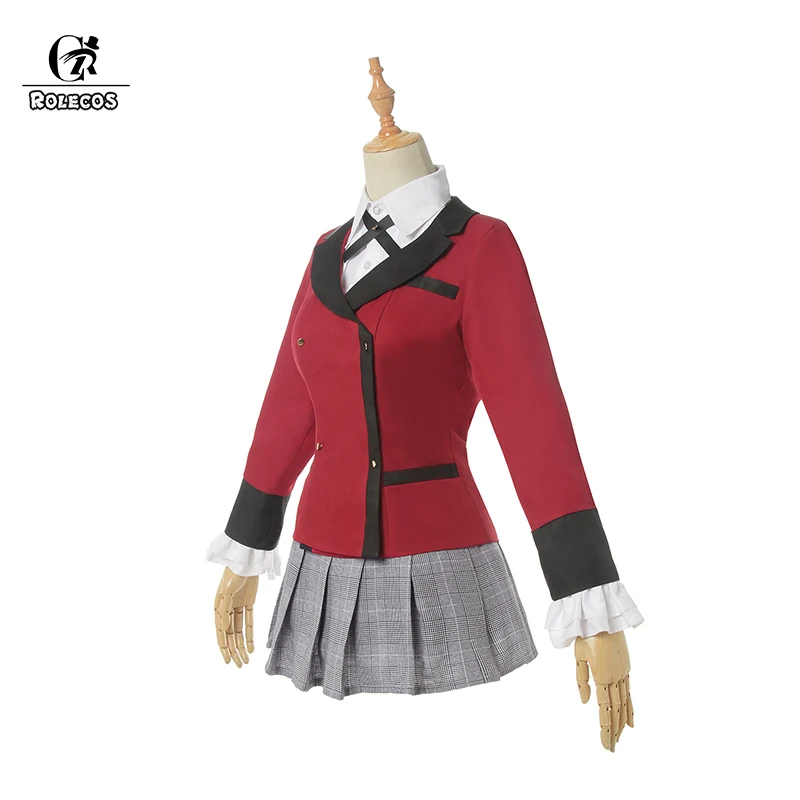 ROLECOS аниме Kakegurui 2 сезон Косплей Костюм Kirari Momobami японский JK школьная форма для