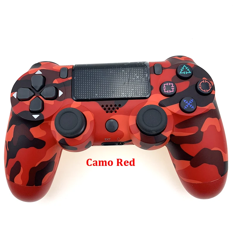 Camo Red Беспроводной Bluetooth игровой контроллер для PS4 двойной шок вибрации джойстик геймпады для PS3 консоли для playstation 4 Замена - Цвет: Camo Red
