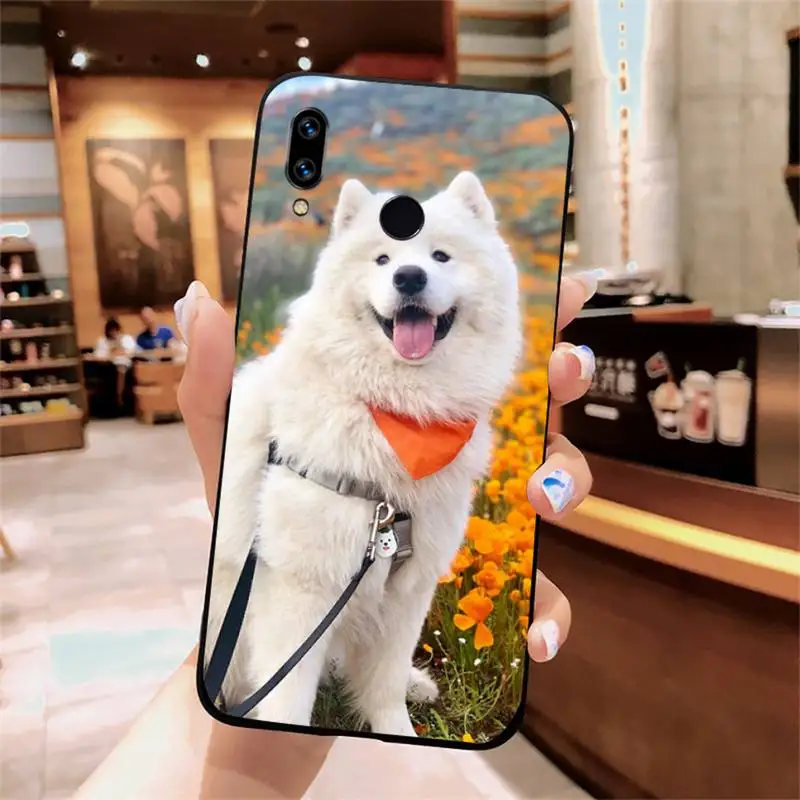 

lovely Samoyed dog Hard Phone Case For Xiaomi Redmi note 7 8 9 t k30 max3 9 s 10 pro lite