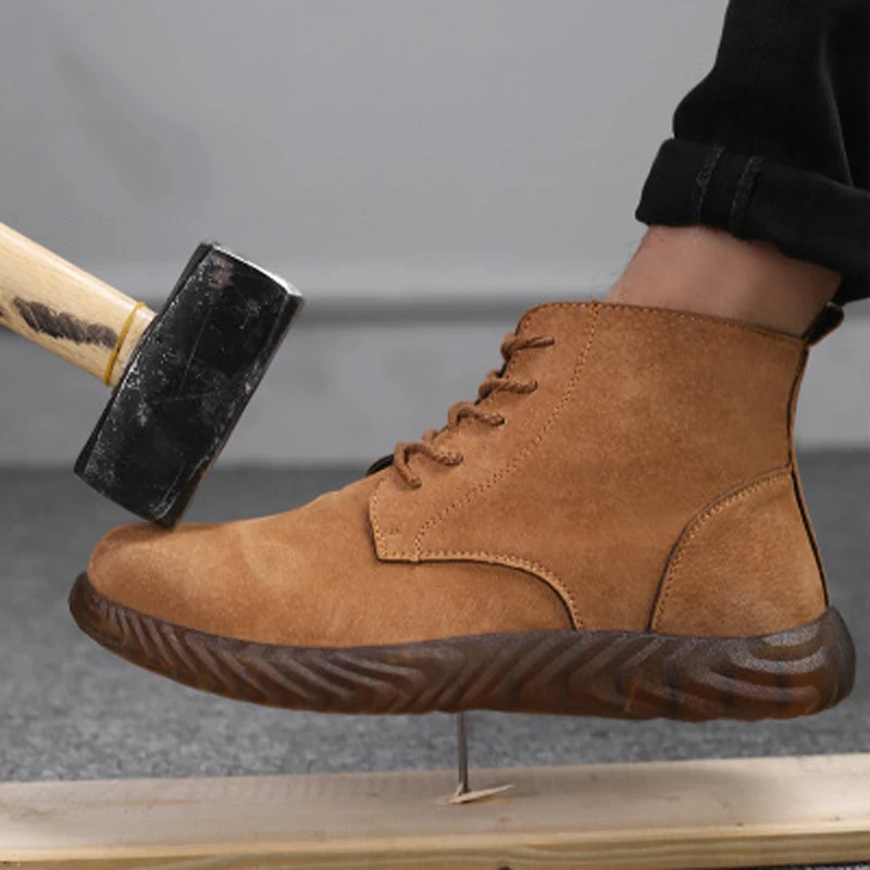 Модная ударопрочная защитная обувь уличная дышащая Нескользящая изоляционная