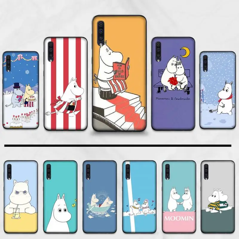 Чехол для телефона moomin Hippo с милым рисунком животных Samsung A20 A30 30s A40 A7 2018 J2 J7 prime J4 Plus