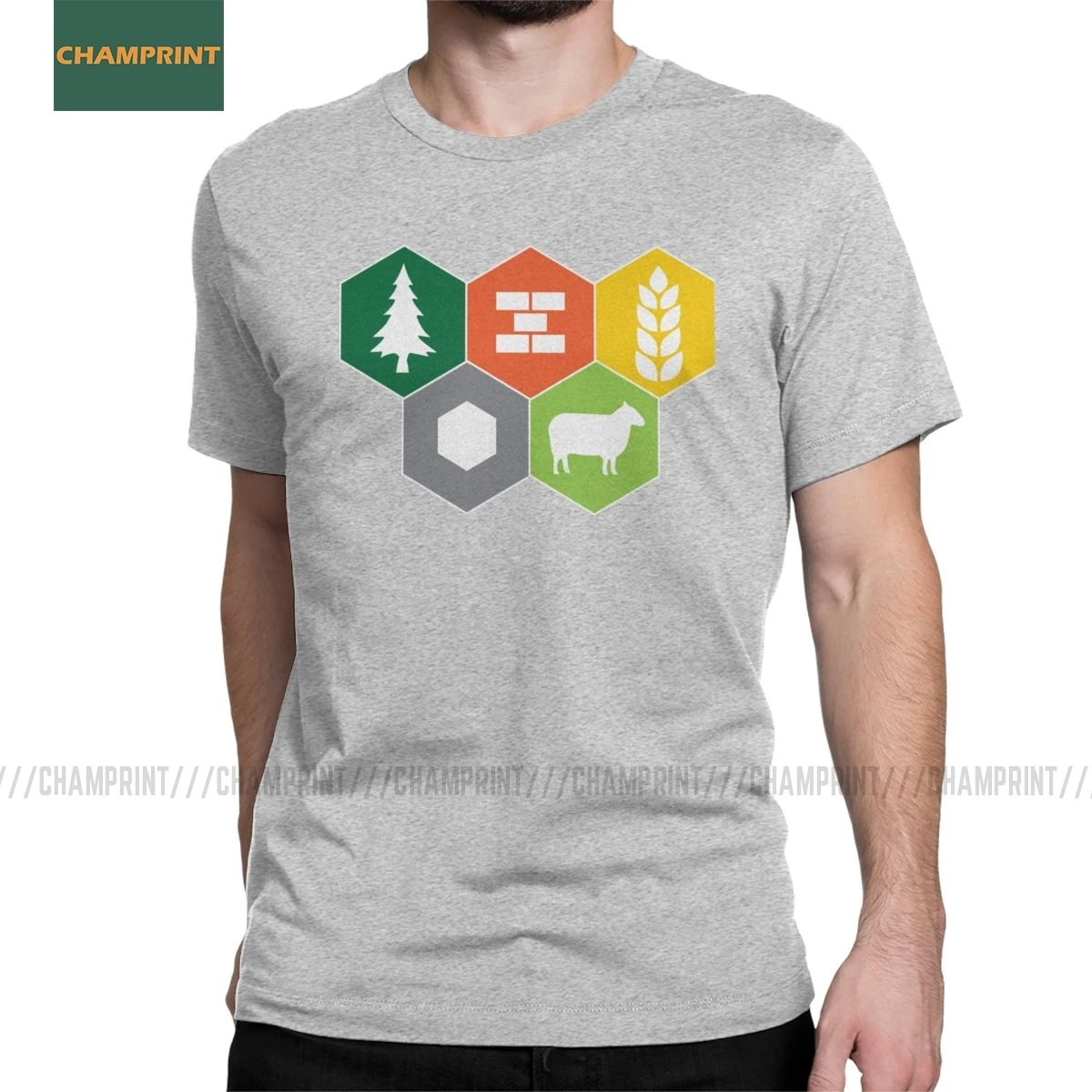 Мужские футболки с изображением персонажей из игры tolers Of Catan Fan Забавные чистого