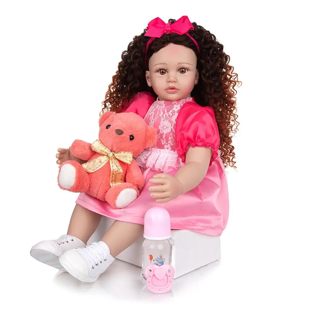 Кукла реборн KEIUMI 60 см с длинными волосами | Игрушки и хобби