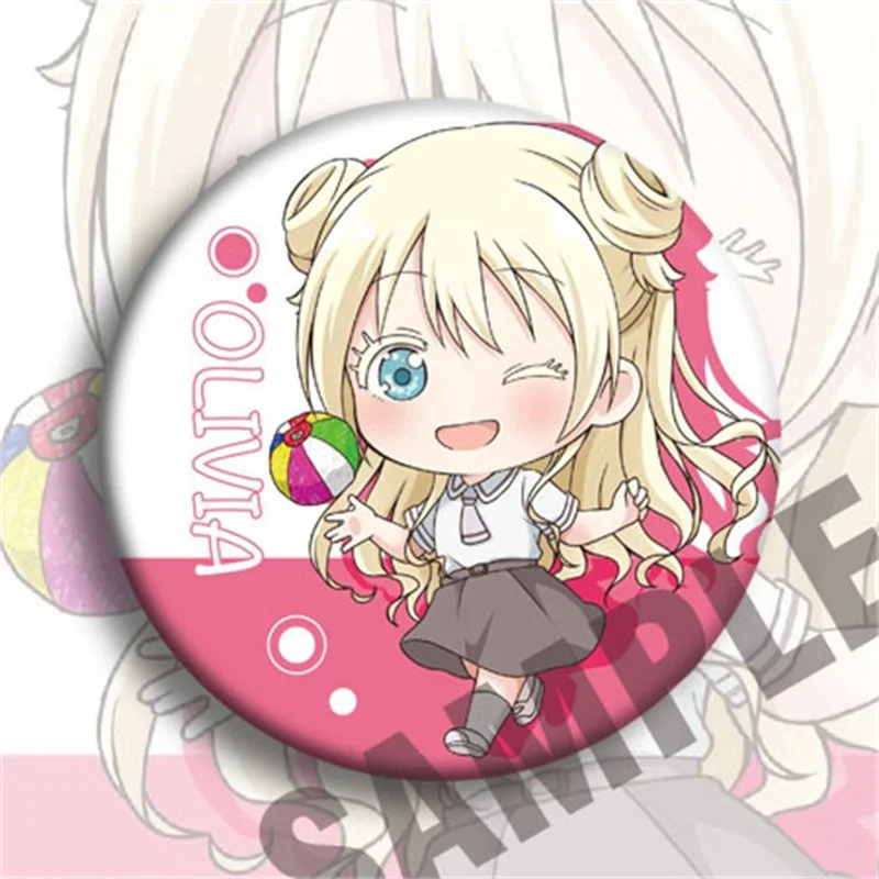 Японский аниме Asobi Asobase Hanako Honda Косплей Вечеринка Bedge мультфильм собирать значок
