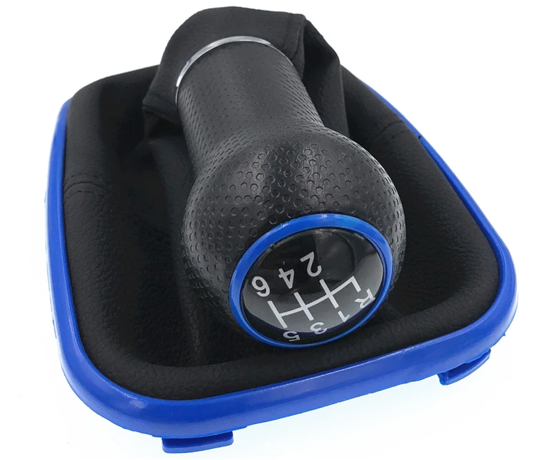 Бесплатная доставка 6 скоростей голубой цвет замковый рычаг переключения