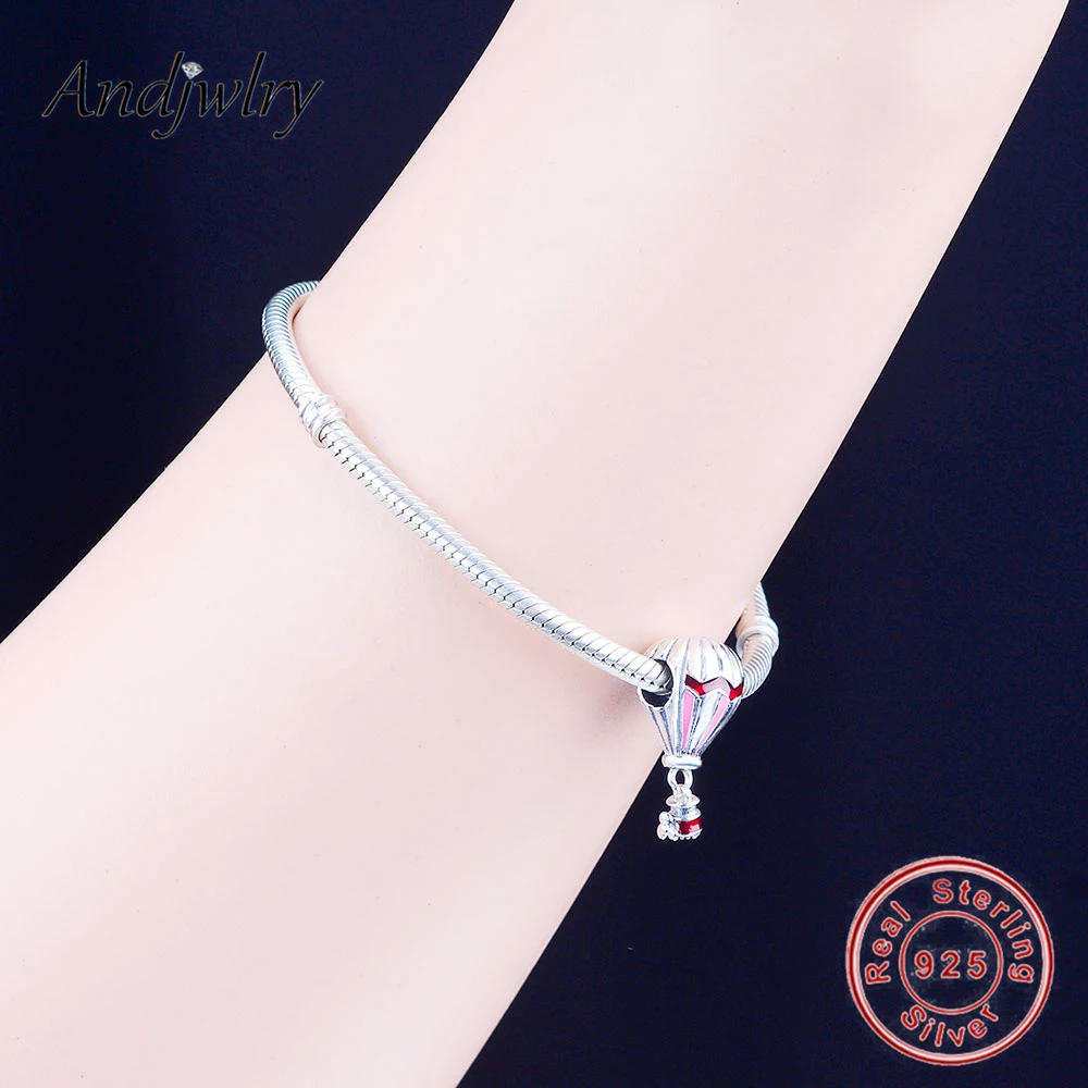 Аутентичные 925 пробы Серебряные Подвески подходят оригинальный шарм браслеты
