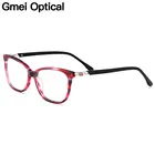 Оптические ацетатные женские очки Gmei, овальная оправа для очков по рецепту, оправа для очков при близорукости, очки с полным ободком M22001