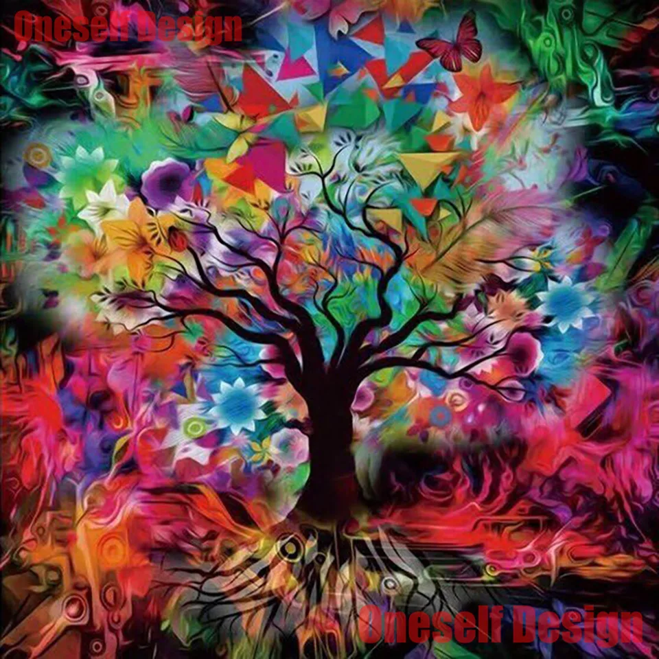 

new style 5d diamond embroidery full set tree diy diamond mosaic sale tree rhinestone pictures paintings from diamond painting