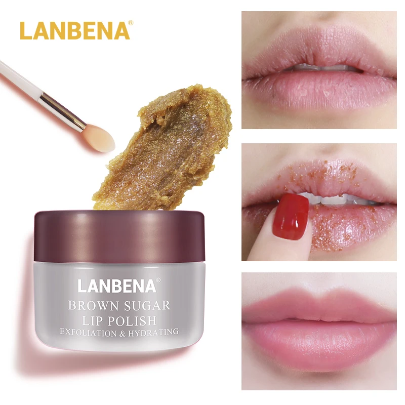 LANBENA скраб-бальзам коричневая сахарная маска для сна увлажняющий, отшелушивающий Восстанавливающий