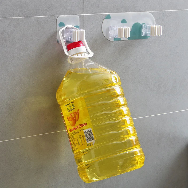 Дыропробивной зажим для швабры наклейки в виде облака Швабра стеллаж метлы