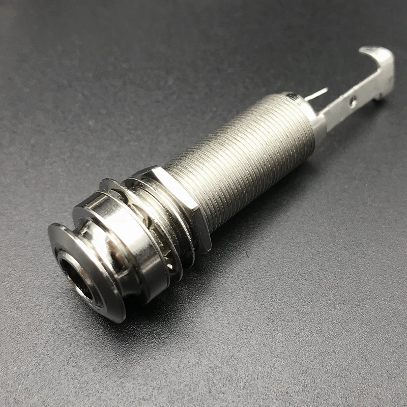 Бесплатная доставка 10 шт. цилиндр для гитары Пикап Endpin выходной разъем никелевый