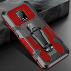 Ударопрочный армированный Чехол-Зажим для ремня для Xiaomi Redmi Note 9S Note 9 Pro Max, ударопрочный военный Прочный чехол для Redmi Note 9s