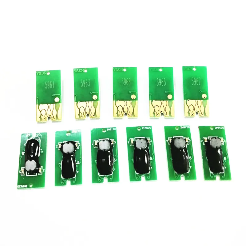 

11 Color Resettable Cartridge Chip T5961-T5969 T596A T596B For Epson 7900 7910 7910PS 9900 9910 9910PS Printer
