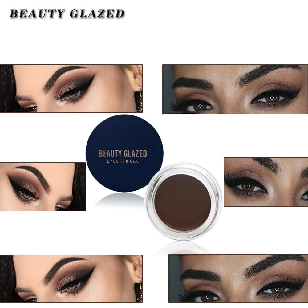 Beauty Glazed Новое поступление Профессиональный гель для бровей 5 цветов высокий тинт