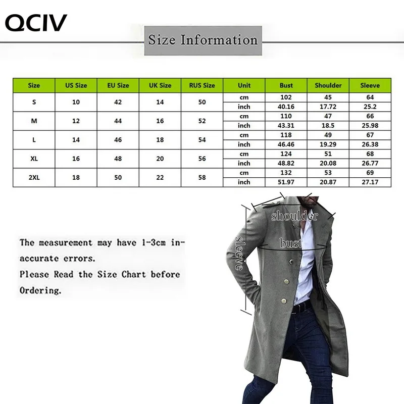 

Long Warm Blazer Coats Men Slim Autumn Trench Male Pocket Solid Outwear Windbreaker Vintage Blends Coats