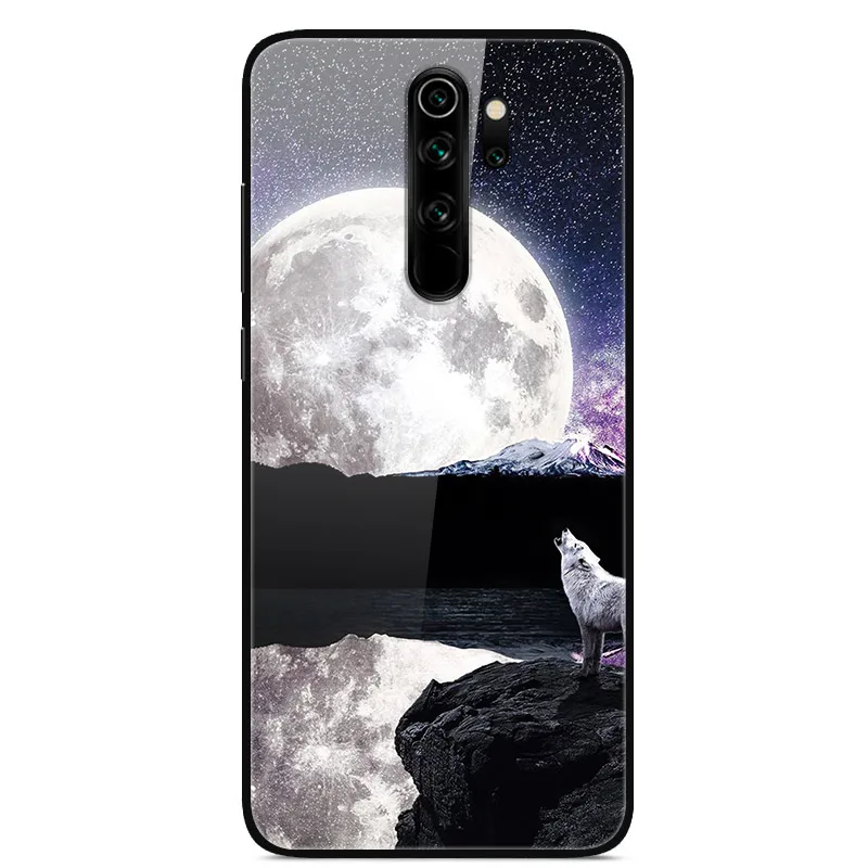 46- Redmi Note 8 Pro Чехол 6,53 ''стекло твердая задняя крышка для Xiaomi Redmi Note 8 Pro чехлы для телефонов силикон бампер Fundas Redmi Note8 8T - Цвет: 46-