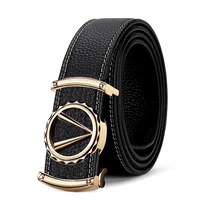 mens belt automatic buckle brand high quality leather belts for men famous brand luxury work business strap waist belt