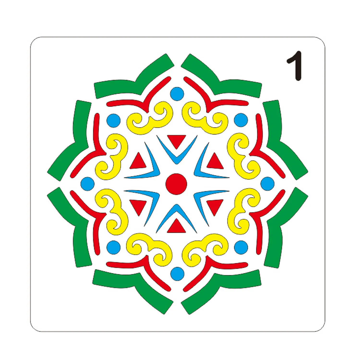 16 шт. Мандала пунктирные инструменты Шаблоны набор трафаретов для DIY живопись