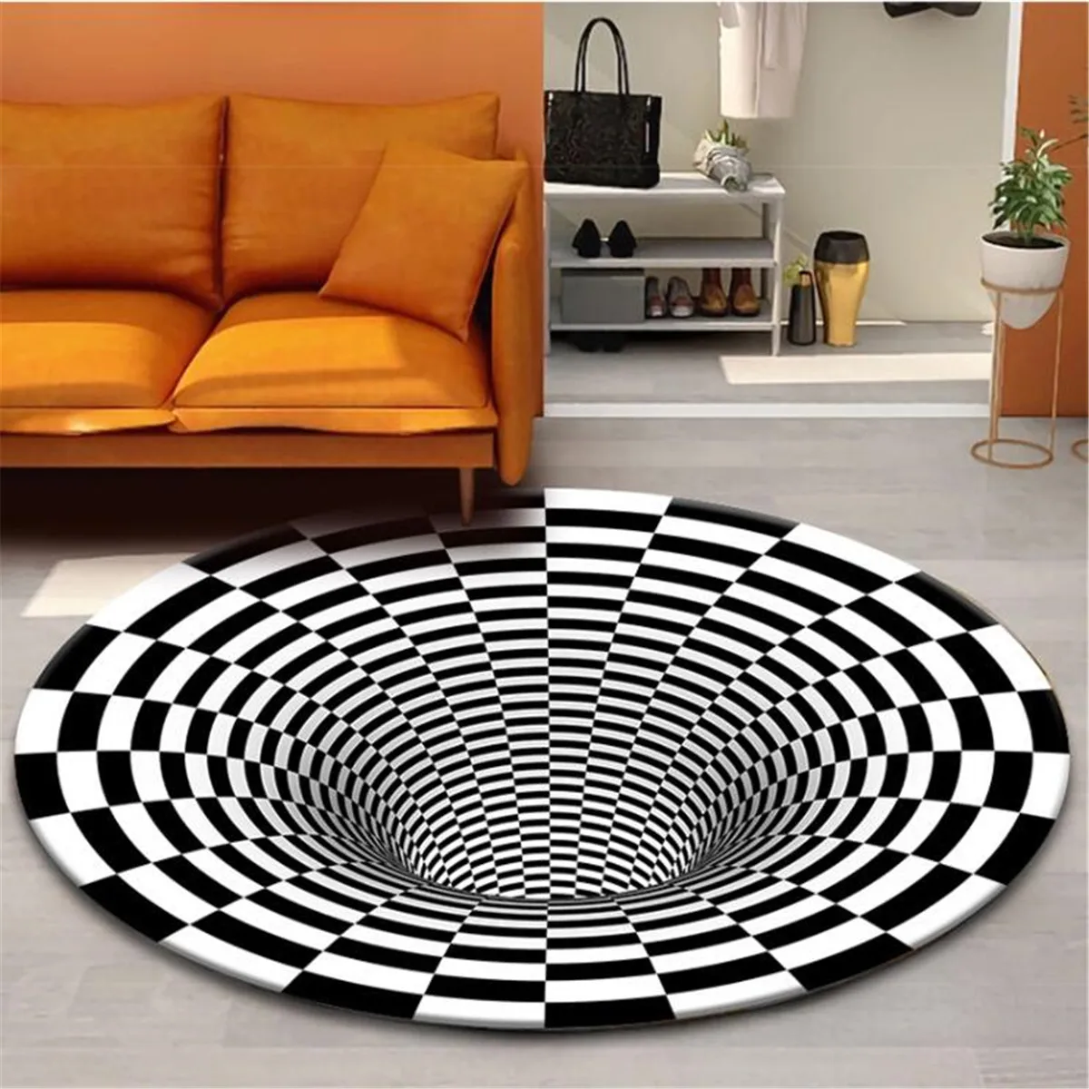 

Whirlpool Carpet Square Anti-Skid Area Floor Mat 3D Rug Non-slip Mat Dining Room Living Room Soft Bedroom Carpet 02