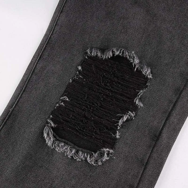 Vintage Baggy Woman Ripped Jeans Europe America Wide Leg Pants 2022 Women High Waist pant Autumn Winter Fashion Streetwear Y2k