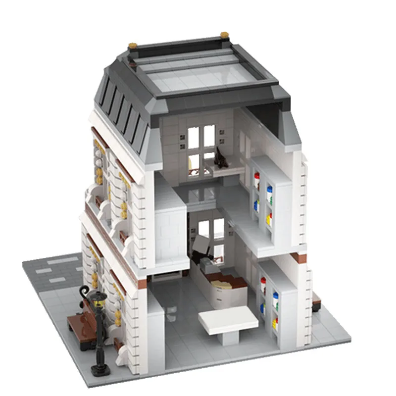 

BuildMoc City Street View Pet Shop House Modular Building Creator Expert Assembly Square Moc Building Blocks Bricks Kid Toy Gift