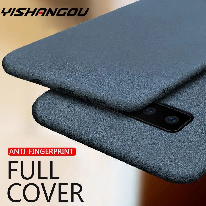 Sandstone Slim Rubber Matte Soft Case For Samsung Galaxy S22 S20 FE Note20 S21 Ultra M52 A70 A51 A71 A52 A72 A33 S9 S10 Plus A12