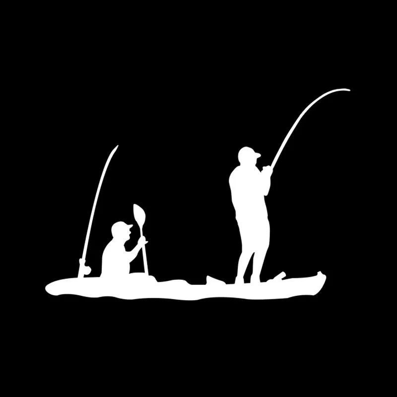 Интересный река изучения каноэ декоративный силуэт для Авто/бампер/окно